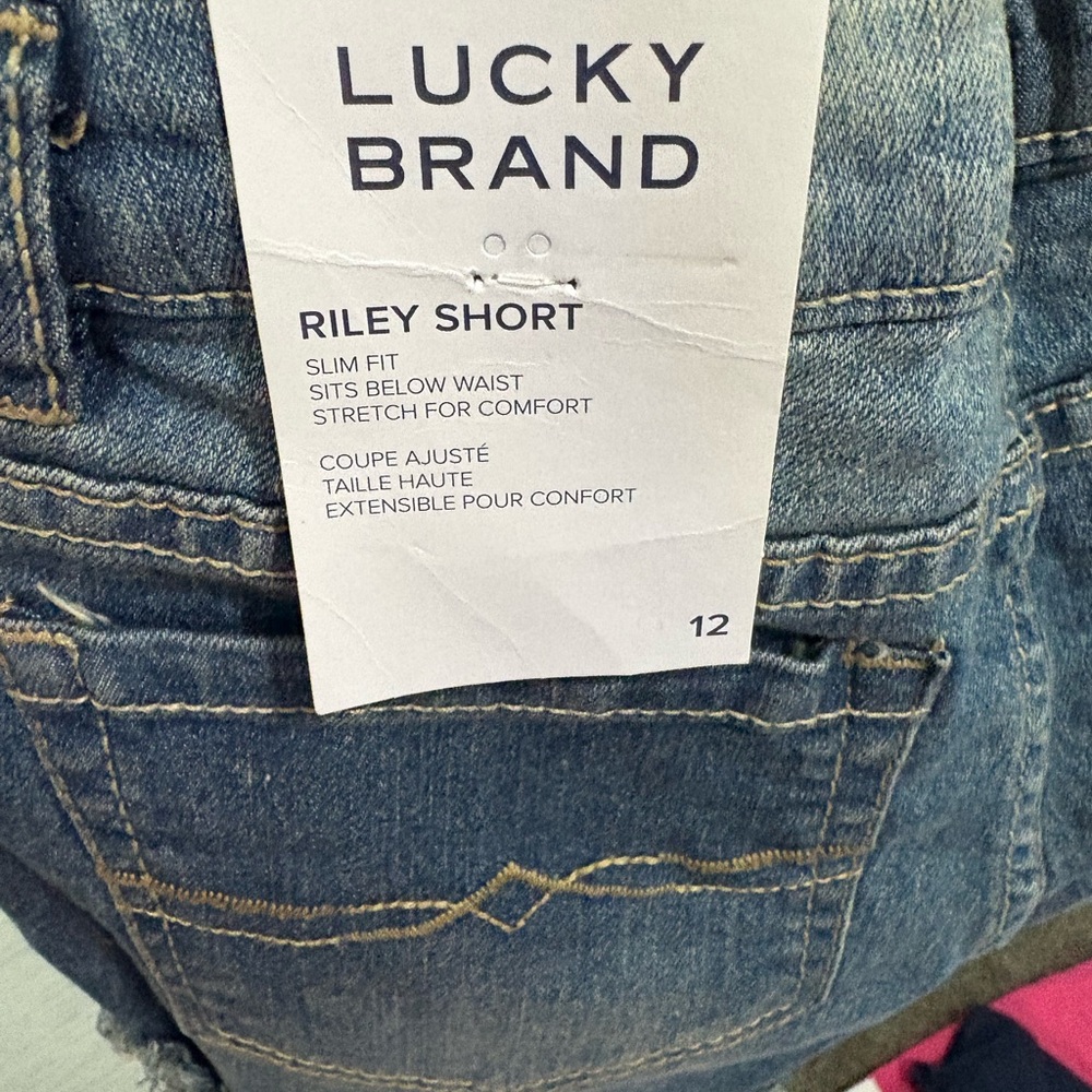 Lucky Brand Women's Riley Short Blue Jeans